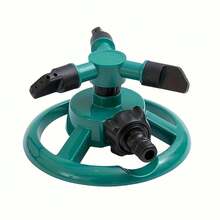 360° Rotating Garden Sprinkler – Adjustable Durable Lawn & Plant Watering Tool | Easy-Connect Hose Setup  | Ideal For Small To Medium Yards, Flower Beds & Patios - 墨綠色 - 查看 4