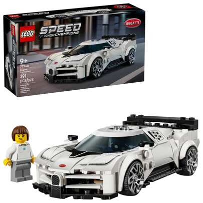 LEGO Speed Champions Bugatti Centodieci Hyper sportbilleksak - Modellbyggsats och låtsasleksak för pojkar och flickor, från 9 år - Italiensk modellbil för racingfans - Presentidé för födelsedagar - 77240