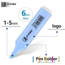 6 juegos de bolígrafos resaltadores de colores claros, bolígrafos marcadores con espátula, estética linda, impermeables, de secado rápido, a base de agua, en varios colores, aptos para mayores de 14 años