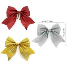 6pcs/24pcs/80Pcs 3cm Gold Flash Bowknot Christmas Ball For Christmas Tree Ornaments For Halloween New Year Christmas Pendant Ball Ornament