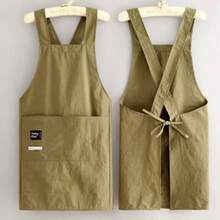 Lightweight Water-Resistant Apron, Suitable For Home Kitchen Cooking, Stain-Resistant Waist Apron For Catering - Multicolor - View 3