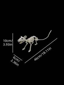 1 Set Realistic Halloween Bat Skeleton Decoration, Scary Bat Skeleton, Haunted House Stage Prop, Home Decor Hanging Ornament, Suitable For Halloween Party Background - Multicolor - View 10