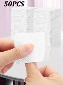 1000/400片装凝胶指甲油卸除湿巾，无绒卸甲湿巾，清洁棉片，批发化妆工具，清洁剂，美甲，指甲油卸除剂，无绒湿巾，清洁剂，棉片 - 白色 - 查看 19