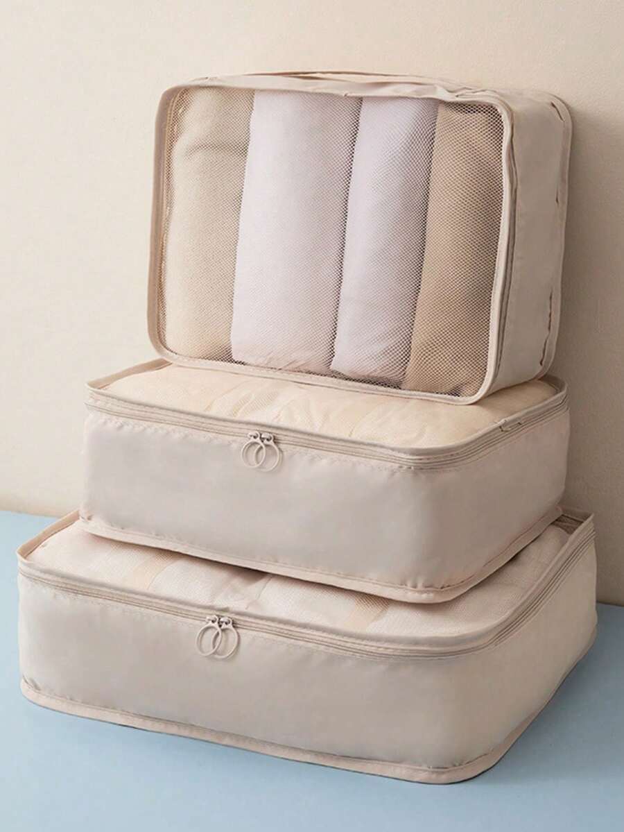 Bộ 3/1 món đựng đồ du lịch, túi đựng quần áo dung tích lớn, túi sắp xếp hành lý, túi đựng đồ du lịch, túi đựng quần áo/đồ lót, bộ sắp xếp đồ dùng du lịch, đồ dùng cần thiết khi đi du lịch, phụ kiện du lịch, túi du lịch nghỉ dưỡng, đồ dùng học tập, đồ dùng ký túc xá, đồ dùng đại học, túi nhỏ, túi đựng mỹ phẩm, đồ dùng du lịch thiết yếu