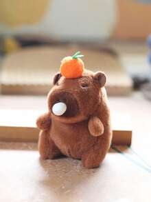 1 mặt dây chuyền hình chú chuột lang nước thổi bong bóng dễ thương kèm móc khóa phụ kiện búp bê - Nhiều màu - Xem 3