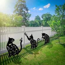 1pc Ornamental Garden Stake, Creative Metal Cute Dog And Butterfly Shaped Yard Decor, Home And Living, Outdoor And Garden, Patio And Garden Decor, Suitable For Outdoor Activities, Home Events, Birthday, Wedding, Party, Etc.