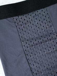 4条装男士冰丝内裤，网眼轻薄透气运动平角裤，舒适轻薄凉爽三角裤，大码短裤内裤，适合日常穿着、睡衣，男士礼物，圣诞礼物，平安夜礼物，送给男友的创意礼物，情人节礼物