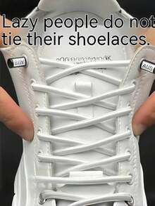 2pcs(1Pair) 100cm/39.4in Elastic No Tie Shoelaces Tieless Shoelaces For Sneakers Shoes, One Size Fits All For Adults, School, Home & Office Supplies