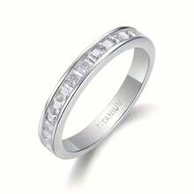 1 Minimalist Fashion Ring, Luxurious Jewelry, Engagement, Wedding, Birthday, Christmas, Luxurious Gift Jewelry, Festival Gifts, Men's And Women's Jewelry - Silver - View 2