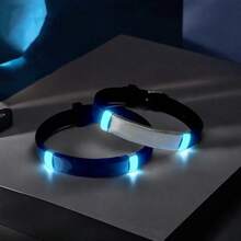 可调节个性化硅胶手链手镯，适合成人、青年、男女，定制雕刻 ID 姓名电话日期信息运动型腕带，免费雕刻铭牌珠宝，适合儿子、女儿朋友、闺蜜礼物，带礼品袋，银色，时尚，多彩，复古，男女通用，时髦，简约，休闲，定制，个性化，独特，适合他的理想礼物，适合她、她、男朋友、女朋友、爸爸、妈妈、家人、朋友、周年纪念日、生日、毕业典礼、舞会、派对、女士珠宝、定制时尚文字手链、街头休闲时尚 - 多色 - 查看 9