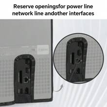 1pc XSX Game Console Transparent Dust Cover, Vertical Version, Dust-Proof And Wear-Resistant