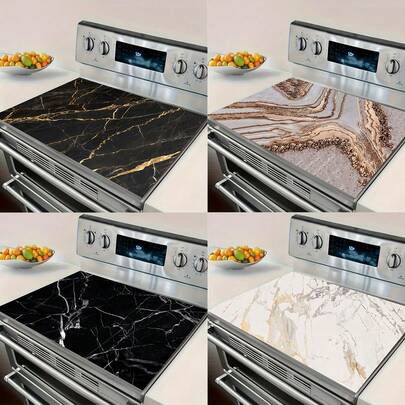 1pc Kitchen Is A Protective Cover For The Heart Of The Home, Which Is Scratch-Proof And Heat-Resistant. Suitable For Electric Glass Cookers, Pot Covers, Pot Covers, Ironing Boards, Coffee Machines And Other Household Appliances. Family Kitchen Decoration, Holiday Parties, Gifts For Couples, And The Best Gifts For Friends. It Is Easy To Clean And Does Not Need Electricity.