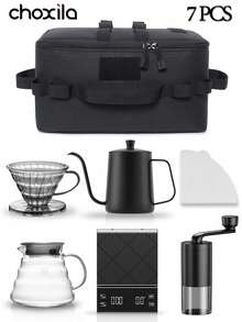 choxila 5/7/15pcs Coffee Tools Set, Includes Coffee Bags, V02 Coffee Maker, Pour Over Coffee Set, Drip Coffee Set, V02 Drip Coffee Kit.