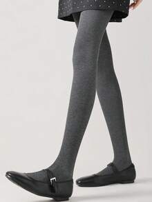 1双300克女士保暖长筒袜，灰色长筒紧身裤，防寒打底裤，适合商务和工作场合，加厚绒面连裤袜（适合5℃-5℃），舒适保暖 - 灰色 - 查看 7