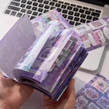 1 pezzo Libro di adesivi in stile minimalista, adesivi sagomati estetici Ins per scrapbooking, decorazione di custodie per telefono, forniture per artigianato