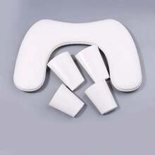 New Design Nail Hand Rests For Two Hands U-Shaped Soft PU Leather Arm Rest Stand Hand Rest Pillow Manicure Nail Art Salon Tool - White - View 5