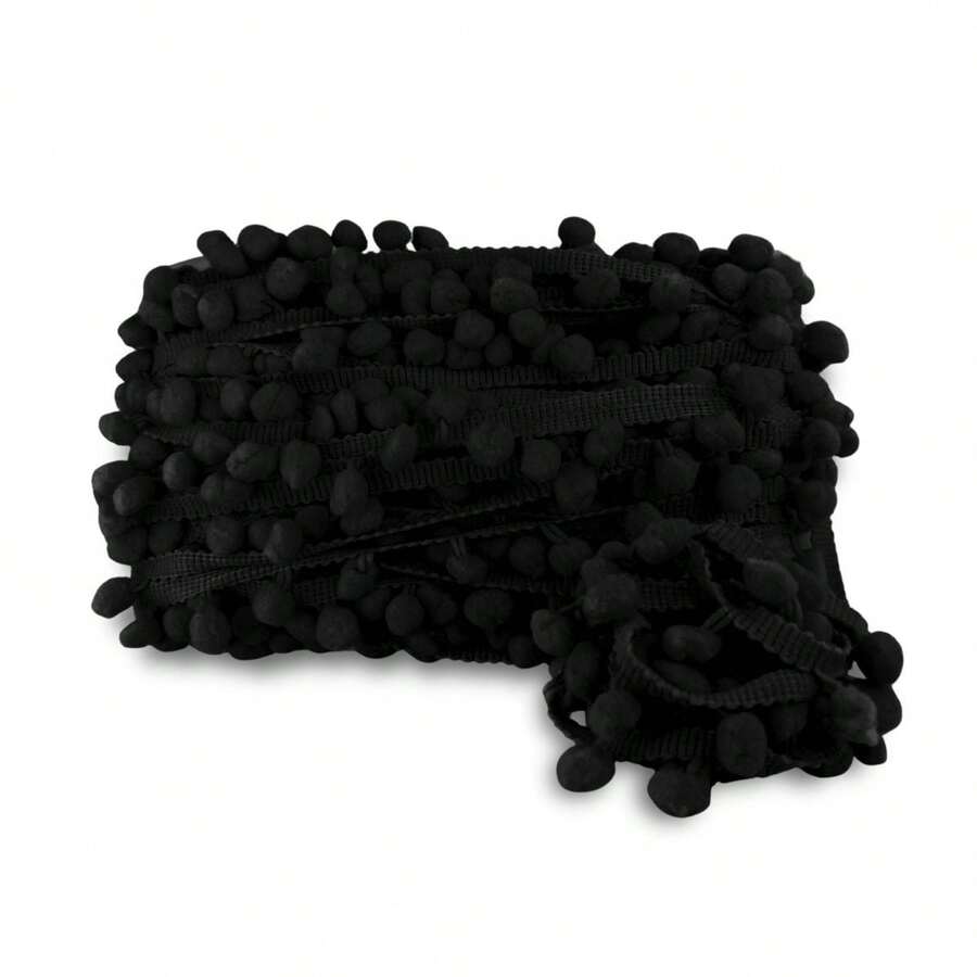 10 Meters Grelot Pom Pom Polyester Ribbon Ball 30mm Crafts - 310 - 查看 1