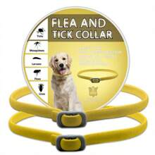 Natural ​Flea & Tick & Prevention Collar For Medium & Large Dogs, Waterproof, Soft,Comfortable,Adjustable, 8 Month Protection ,Length: 28in(1 Pack)