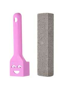 [DIY el cepillo de limpieza que desee] 1/2 piezas Bloque de lavado de piedras para barbacoa, cepillo para limpieza de barbacoa adecuado para una limpieza fuerte, post-limpieza de la barbacoa adecuada para la estufa de agarre de camping, eliminación de suciedad, limpiador de plancha de barro quemado duradero