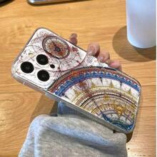 Funda de teléfono con patrón de arte creativo de moda, serie de viajero compatible con iPhone 14 Pro Max, 15 Pro, 16, 13, 14, 15, 12, 11 Plus, Pro, Max, Mini, resistente a golpes y desgaste, funda de TPU suave antiamarillamiento - Multicolor - Ver 5