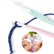 8mm, 10mm, 12mm, 15mm, 20mm Crochet Hooks, Ergonomic Large Rubber Handle Crochet Hook Set, Suitable For Chunky Yarn Blanket Knitting And DIY Crafts, Ideal Gift - 5pcs - View 6