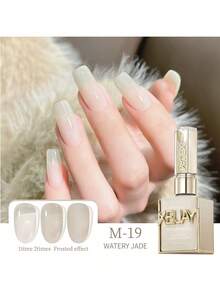 XEIJAYI 1pc Watery Jade Gel Pure Nail Polish Gel Nail Add Semi-Permanent Soak Off UV LED Construction Gel Varnish - 彩色 - 查看 10