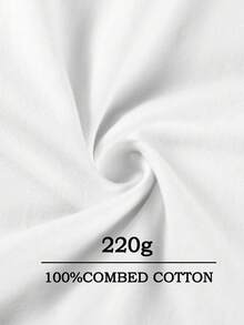 Little Angel Prayer Print | Men's 100% Cotton Printed Loose Round Neck Short Sleeve T-Shirt, 100% Pure Cotton Double-Sided Print Short Sleeve, The First Choice For Casual Sports! - 白色 - 查看 3