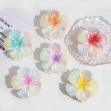 Colorful Flower Hair Clips For Women, Elegant And Delicate - 黃色 - 查看 3