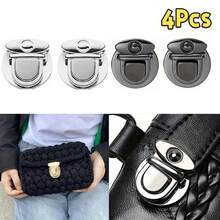 2/4/6/10 chiếc Khóa kim loại - Nút bấm khóa kéo tự làm, Thích hợp cho túi xách, ví và phụ kiện khóa ví - Nhiều màu - Xem 30