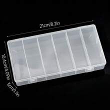 透明便携式睫毛延长和带盖收纳盒 - 适用于技术人员，美容产品、化妆品收纳盒