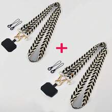 1 件可调节珍珠装饰宽肩带斜挎手机挂绳，优雅的手机挂饰，适合送给母亲、家人、朋友、生日、节日的礼物，手机链 - 彩色 - 查看 11