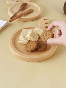 1 件鹿角托盘、圣诞派对餐盘、木制水果盘、小吃和干果托盘、红木鹿托盘 - 彩色 - 查看 4