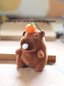 1 mặt dây chuyền hình chú chuột lang nước thổi bong bóng dễ thương kèm móc khóa phụ kiện búp bê - Nhiều màu - Xem 7