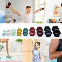 PROIRON Neoprene Dumbbell Set, Women Dumbbell Set, Non-Slip Dumbbell, Suitable For Gym Home Arm & Hand Workout - Pink - View 5