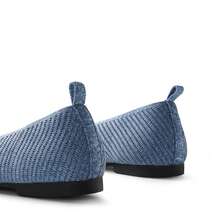 Women's Slip On Square Toe Ballet Arch Support Stylish Casual Comfortable Washable Working Walking Flats Shoes - 藍色 - 查看 5