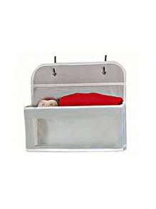 1Pc Multi-Layer Clothes Storage Hanging Bag With Pockets,Over-The-Door Hanging Storage Organizer With 5 Large Pockets, Unfinished Fabric Finish, Space-Saving Solution For Bedroom, Bathroom, Pantry, Nursery, Suitable For 14+ Age Group - Multicolor - View 11