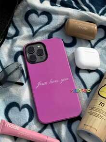 Foundation, Jesus Loves You. Film Two-In-One Matte Texture Phone Case Suitable For Compatible With Iphone16, 15, 14, 13, 12, 11, PRO MAX - Black - View 4