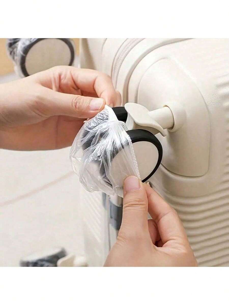 20pcs/100pcs-Luggage Wheel Cover - Dust-Proof Travel Cover, Disposable Travel Accessories, Item Storage Bag Cover, Ear Cover
