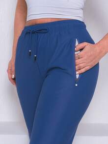 Women's Polyester Tie Pants - Rửa trung bình - Xem 7