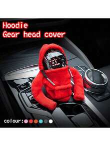 1 件创意汽车内饰装饰，运动衫汽车换挡杆套，运动衫换挡杆套，汽车内饰节日装饰创意设计