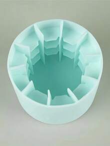 1 formă cilindrică din silicon pentru cuburi de gheață, cutie de gheață mini, 2,55 * 2,16 inci, cupă din silicon pentru cuburi de gheață, ovală, albastru/roz, ușor de demolat, Crăciun, Ziua Recunoștinței.