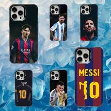Nein. 10 M-Messi Football Phone Case compatible with  16,15,14,13,12,11,Mini,Pro,SE,MAX White Matte Shockproof Cover, Cover compatible with  17 pro hülle,  17 pro max hülle,  17 hülle,  16 pro hülle