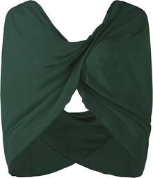 Coucoland Shawl Wraps Women - Sheer Chiffon Shawl Elegant Soft Wraps Evening Dress Wedding - màu xanh lá - Xem 1