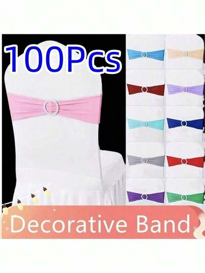 1/10/30/50/100pcs Bowknot Chair Back Decorations, Clip-On Slider Sparkling, Chair Covers, Universal Fit, For Dining Room, Wedding, Party, Birthday, Home Decor, Back To School, Christmas, Halloween, Dining Table Decor
