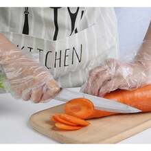 400pcs  Transparent Skin Friendly Protective Gloves: Skin Friendly, Flexible, Catering, Cleaning, Baking, Household All-Around Protection - 無色 - 查看 1