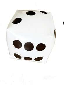 巨型充气骰子游戏 - PVC材质，无需电力，无道具费用，无羽毛 - 非常适合生日派对、酒吧和节日 - 彩色 - 查看 2