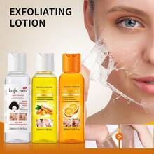 1/2PC10ml 姜黄/曲酸/维生素C去角质乳液，去角质油，去角质乳液，保湿，温和去角质，提亮暗沉肌肤，用于手、脚、脸、男女全身 - 彩色 - 查看 6