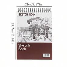 1pc Watercolor & Painting Sketchbook, A4 Thick Art Student Specialized Sketch Pad, Blank Drawing Book, Colored Pencil Drawing Paper