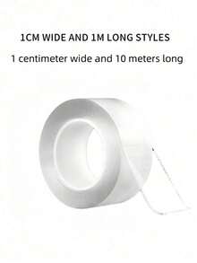 1pc 1mm Thick Transparent Multifunctional Nano Double-Sided Tape, Strong Transparent Nano Adhesive Tape, Residue-Free, Suitable For Office, Home, Daily Use