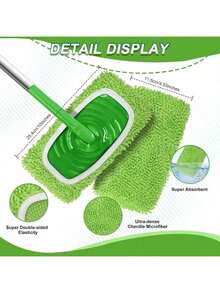 1/3/5 PCS Reusable Mop Pads Refills Fit For - Washable Microfiber Wet And Dry Mop Pad Compatible With Sweeper Mops, Perfect For Surface And Hardwood Floor Cleaning(Mop Is NOT Included)